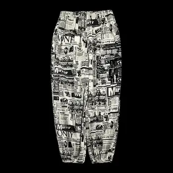 NiceMix hip hop komiks print muži běžci kalhoty, tepláky, pár oblečení vintage Harajuku kalhoty 2020 letní příležitostné plus velikosti