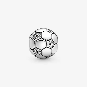 2020 HORKÉ Nové 925 Sterling Silver Korálky Šumivé Fotbalové Kouzlo fit Originální Pandora Náramky DIY Ženy Šperky