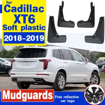 Auto Přední Zadní kolo Mudflap pro Cadillac XT6 2018 2019 Blatník Mud Zástěrka Klapky Splash Guard Blatníky Měkké plastové Doplňky