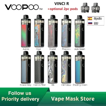 Nové Originální VOOPOO VINCI R Mod Pod Vape Kit s 1500mAh Baterii a 5,5 ml Pod E-cig Kit Oblek pro PnP Cívky Vs Přetáhněte 2 / Shogun