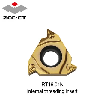Původní ZCC RT16.01N YBG201 16IR Threading Karbidové Vložky 1.0 1.5 2.5 2.0 3.0 2.5 Vnitřní Závit-li Vložit Soustružnické Nástroje Fréza