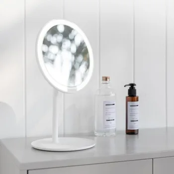 Xiaomi mijia Make-up Zrcátko Stolní LED Osvětlené Přenosné Nabíjecí Obrazovky Nastavitelná Zrcátka Jas Postříbřené Zrcadlo