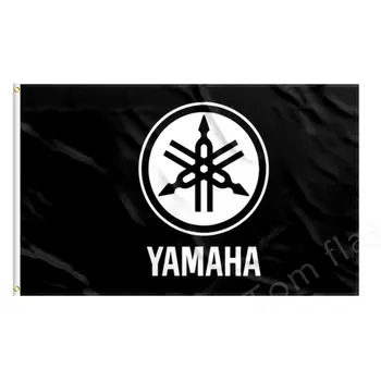 Yamaha Racing vlajky 90 * 150 cm velikost Vánoční ozdoby, auto vlajkou 01