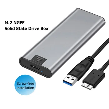 M2 SSD Case M.2 to USB 3.0 NGFF External Hard Drive Disk Box for NGFF SATA B M+B Key SSD Enclosure M.2 2230 2242 2260 2280