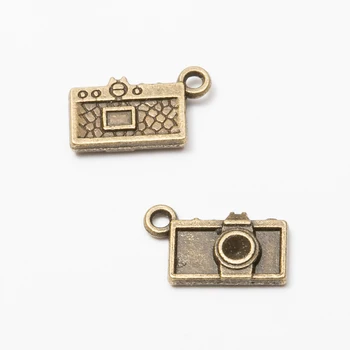 60 kusů retro kovové slitiny zinku fotoaparát přívěsek pro DIY ručně vyráběné šperky náhrdelník což 7727