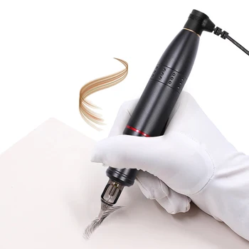 Rychlé dodání Rotační tetovací pero stroj RCA konektor Permanentní make-up stroj s jehlami Pro ženy PMU obočí tetování