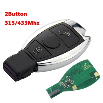 OkeyTech 2 3 4 Tlačítko 315MHz 433MHz Smart Card Vzdálené Klíče Pro Mercedes Benz 2000+ NEC BGA Inteligentní Auto Remote Auto Klíče Fob