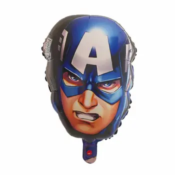 50ks Kapitán Amerika, Hulk, Spider hrdina Muž Železné Hlavy Fólie Balóny 18inch The Avengers Hrdina, balónky, narozeninové party Dekor hračky