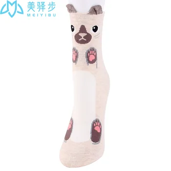 12 Párů Za Sadu Cute Cat Ponožky Cartoon Zvířat Populární Ženy Ponožky Velkoobchod