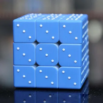 Magic Cube 3x3x3 Neo Magico Cubo Nevidomé v Braillově písmu Otisků prstů, Puzzle, Vzdělávací Hračky, Dárky pro Děti, Dospělé