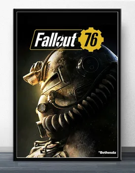 FX1082 Fallout 4 Skill Tree Video Hot Klasické Zombie Natáčení Video Hra, Plakát Hedvábné Plátno Domů Pokoji Stěna Tisk Dekor
