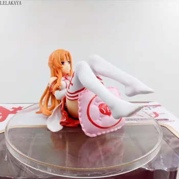 Japonské Anime Sword Art Online Asuna Akční obrázek Chara-ani Yuuki Asuna polštář PVC kolekce model zbrusu nové sexy dívky