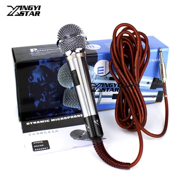 Drátový Mikrofon, Ruční Vokální Microfono Profesionální Dynamický Mikrofon Pro Počítač KTV Fázi Karaoke Audio Mixer S 5m Kabelem