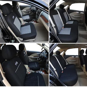 1set/9pcs Sportovní auto potah Univerzální pro většinu značek sedačku car seat protector vnitřní doplňky černá šedá potahy