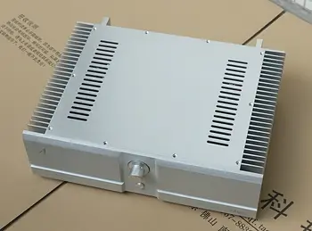 BZ4312A2 stříbrný plný Hliník zesilovač podvozek BOX amp DIY případ 430*310*120