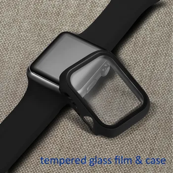 Poškrábání 3D Tvrzené Sklo Screen Protector Pouzdro Pro Apple Watch Kryt Obrazovky Filmu Shell Pro iWatch Series4 3 2 Případ