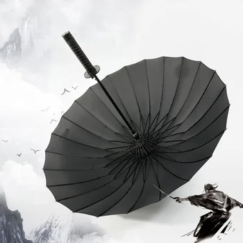 Dropshipping Samurajského Meče, Deštník Japonský Ninja-jako Slunce Déšť Přímo Slunečníky Long Zvládnout Velký Větruodolný
