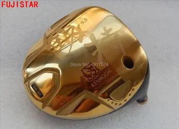 FUJISTAR GOLF Kenmochi KD-01 Titan golf driver hlavou ve zlaté barvě, adaptér nemůže změnit, že je to opraveno