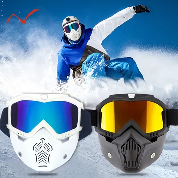 Venkovní Anti-UV Lyžařské Brýle Anti-Fog Snowboardové Masky Ženy Muži Nepromokavou Prachotěsný Zimní Skútr na Koni Cyklistické Brýle