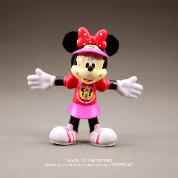 Disney Mickey Mouse Minnie cvičení 7,5 cm Akční Obrázek Držení těla Anime Dekorace Kolekce Figurka Hračka, model, děti dárek