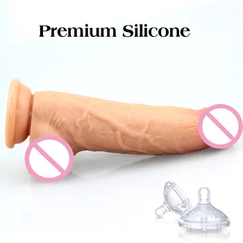Obrovské Silikonové Dildo Super velký Realistický Penis Vagíny, G-spot Stimulátor Silné Měkké Ptáka na přísavkou Sexuální Hračky pro Ženy