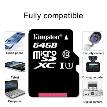 Kingston Class 10 carte sd memoria 16GB 32GB Paměťová Karta 8GB Class 4 Micro SD Karty UHS-I TF Karta 64GB Pro Mobilní telefon