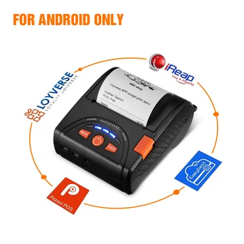 MUNBYN IMP001 Tepelné Obdržení 58mm Printer Mini Bluetooth Bezdrátová čtečka Čárových Ruční Tisk Pos Android iOS Systému Prodejně