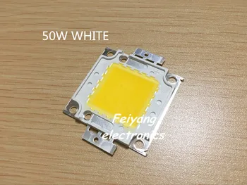 20ks 50W LED ČIP Integrovaný Vysoký Výkon Lampy Korálky bílá/teplá bílá 1500mA 32-34V 4500LM 24*40mil Tchaj-wanu Huga Chip