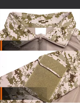 Taktické Maskovací Vojenské Dlouhý Rukáv T Tričko Pánské Multicam US Army Combat Shirt Assault Camo Vojenské Uniformě Airsoftové Tričko