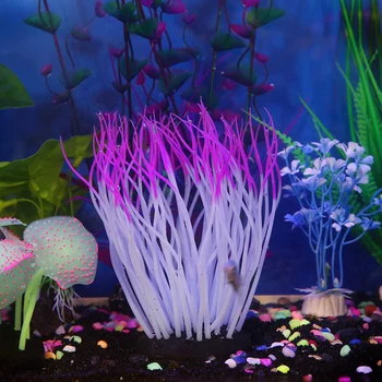 Akvárium Multi Barvy Fish Tank Dekorace Umělé Simulace Silikonové Korálové Rostlin Pod Vodou Landcape Dekor Příslušenství