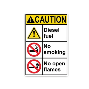 Varování upozornění motorové NAFTY, Žádné Kouření, Žádné Otevřené...auto Samolepka Vinyl Opalovací krém Okno Auta Auto Styling Příslušenství PVC 16 cm*11cm