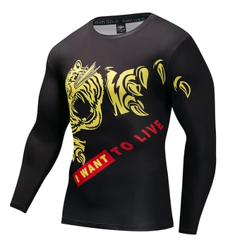 Muži Sportovní Oblek Kompresní tričko, TĚLOCVIČNA Fitness Běh Jogging Trénink Muay Thai MMA Kit Rashguard MUŽ Jiu Jitsu, Bjj, Box Set