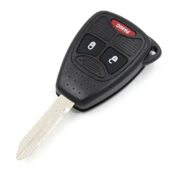 Klíč Shell 3 Tlačítka Dálkového Klíčenky Případě Shell Uncut Blade Pro Chrysler Dodge Jeep Auto Flip Klíč Kryt
