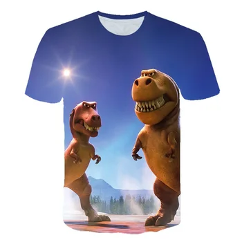 Chlapci Dívky T košile Grafické Oblečení Camisetas Děti Zvíře Dinosaurus Tisk T-shirt Děti, Dítě, Ležérní Oblečení, Trička Camiseta