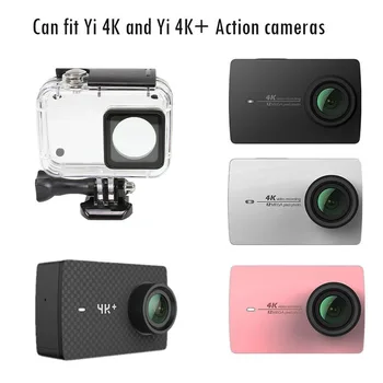 Vodotěsné Pouzdro pro YI 4K Akční Kamera Xiaoyi 4K+ Ochrana Shell Lite 4K Potápění Bydlení Box Držák W/Filtrační Sady Příslušenství