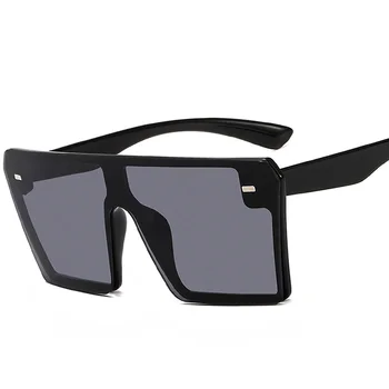 Módní Unisex Náměstí Retro Sluneční Brýle, Ženy 2020 Nadrozměrných Odstíny Pro Muže Vintage Značka Designer All-Fit Zrcadlo Sluneční Brýle Horní