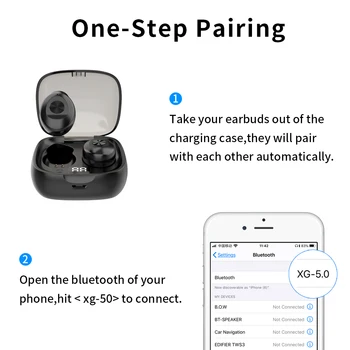 Bluetooth Sluchátka Bezdrátová sluchátka Sluchátka Mini Sluchátka Stereo Zvuk V Uchu tws 5.0 displej napájení Pro Všechny Chytré Hodinky Telefon