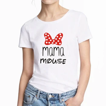 MÁMA A Mini Rodiny T-shirt Letní Krátký Rukáv Rodiny Odpovídající Trička Matka Dcera Odpovídající Oblečení Rodič-dítě Rodina Topy
