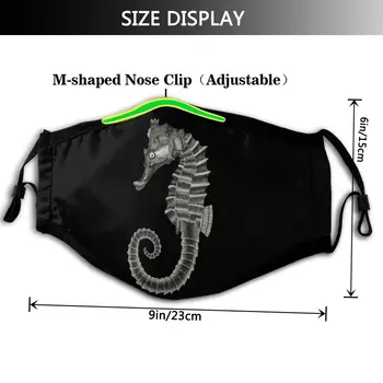 Mořský koník Úst Maska mořský Koník Obličejové Masky Cool Módní s 2 Filtry pro Dospělé