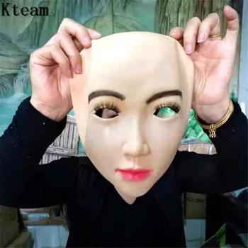 Zábavné Realistické Lidské Kůže Zamaskovat Vlastní Masky na halloween latexová realista maska silikonová opalovací krém ealistic silikonové ženské skutečné Maska