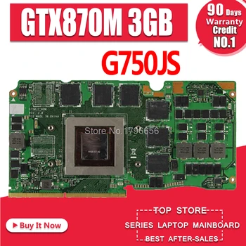 Pro Asus ROG G750J notebooku kartu G750Js N15E-GT-A2 G750JZ GTX870M GTX 870M 3GB VGA Grafická karta Grafická karta 60NB0180-VG1040