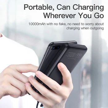 Mini Power Bank 10000mah USB PoverBank USB C Externí Nabíječka Baterií pro Xiaomi IPhone Přenosný Nabíjení Powerbank ing