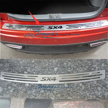 Vysoce kvalitní nerezové oceli zadní okenní panel,Zadní nárazník Protector Parapet Pro Suzuki SX4 2007-2012 Auto-styling Auto-kryty