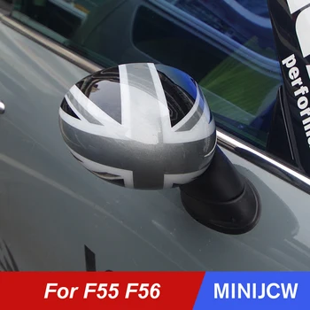 Car Styling Zrcátku Kryt Shell Bydlení Nálepka Protector RHD Pro Mini Cooper One S JCW F55 F56 Hatchback Příslušenství