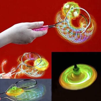1ks Světlo-Magnetické Gyro Kola Vtipné Blikající Světlo Spin Hračka pro Děti AN88