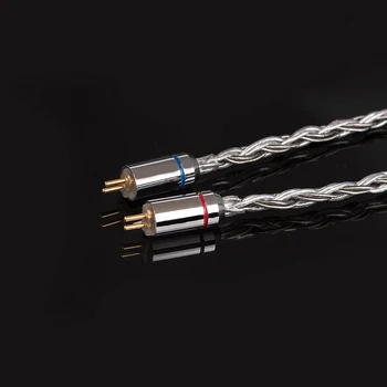 2019 KBEAR 16 základních Stříbrný pozlacený kabel 2póly/TFZ/QDC 2.5/3.5/4.4 mm HeadsetCable Pro ZS10 PRO ZST C12 C10 VYBORNE BL-03 V90 BA5