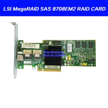 Pro LSI MegaRAID SAS 8708EM2 8-port PCI-E Pole Karta podporuje RAID0 1BATTERY 8704EM2