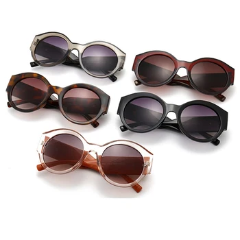 2020 Nové Luxusní Značky Kulaté Sluneční brýle, Ženy Vintage Black Gradient Sluneční brýle Dámské Brýle Žena UV400 gafas de sol
