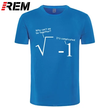REM Letní Oblečení Pro Muže Vtipné T Košile Muži Geek Matematiky Vtip Print T-Košile Bavlna Krátký Rukáv Hip Hop Tees Plus Velikosti