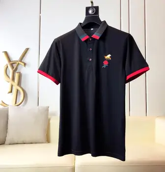2020 Vysoce Kvalitní Pevné Top Tees Polo Košile Business Muže Značky 3d Výšivky Pánské Tričko Bavlna Značka Oblečení Camisa Dresy